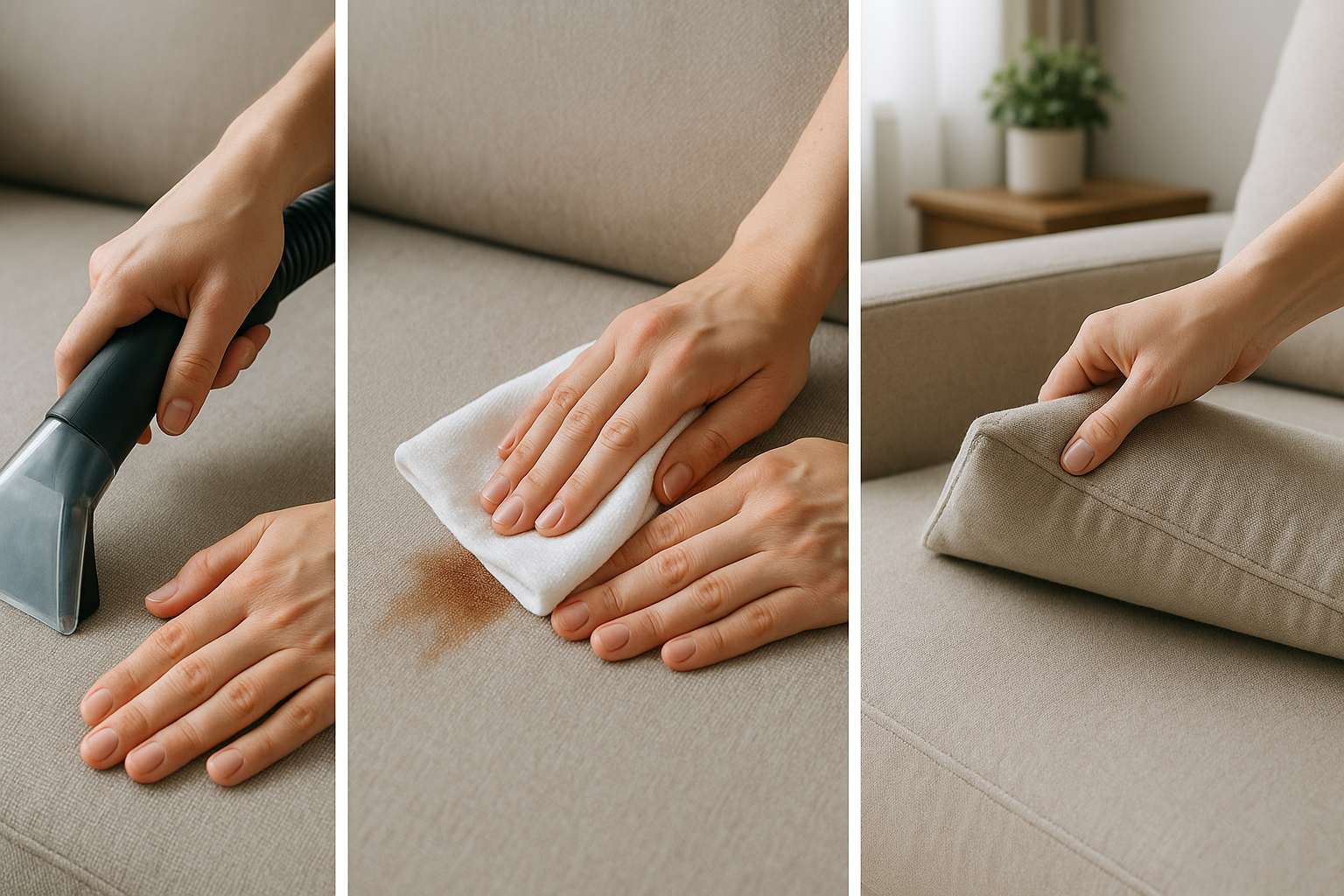 Conseils pour nettoyer soi-même canapé sans abîmer