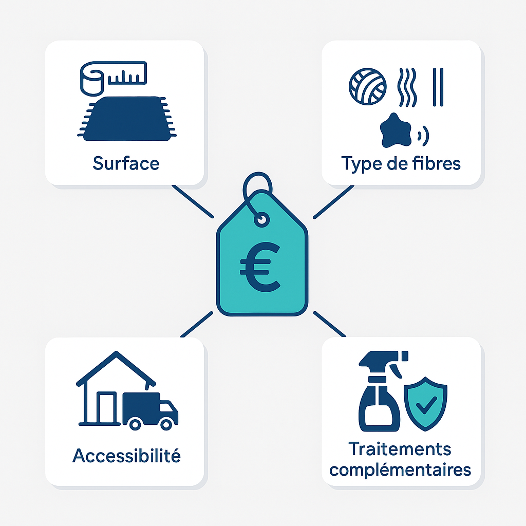 Prix nettoyage tapis MaxPropre - estimation et facteurs