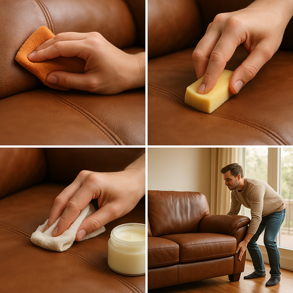 Nettoyage et hydratation du cuir - routine d'entretien