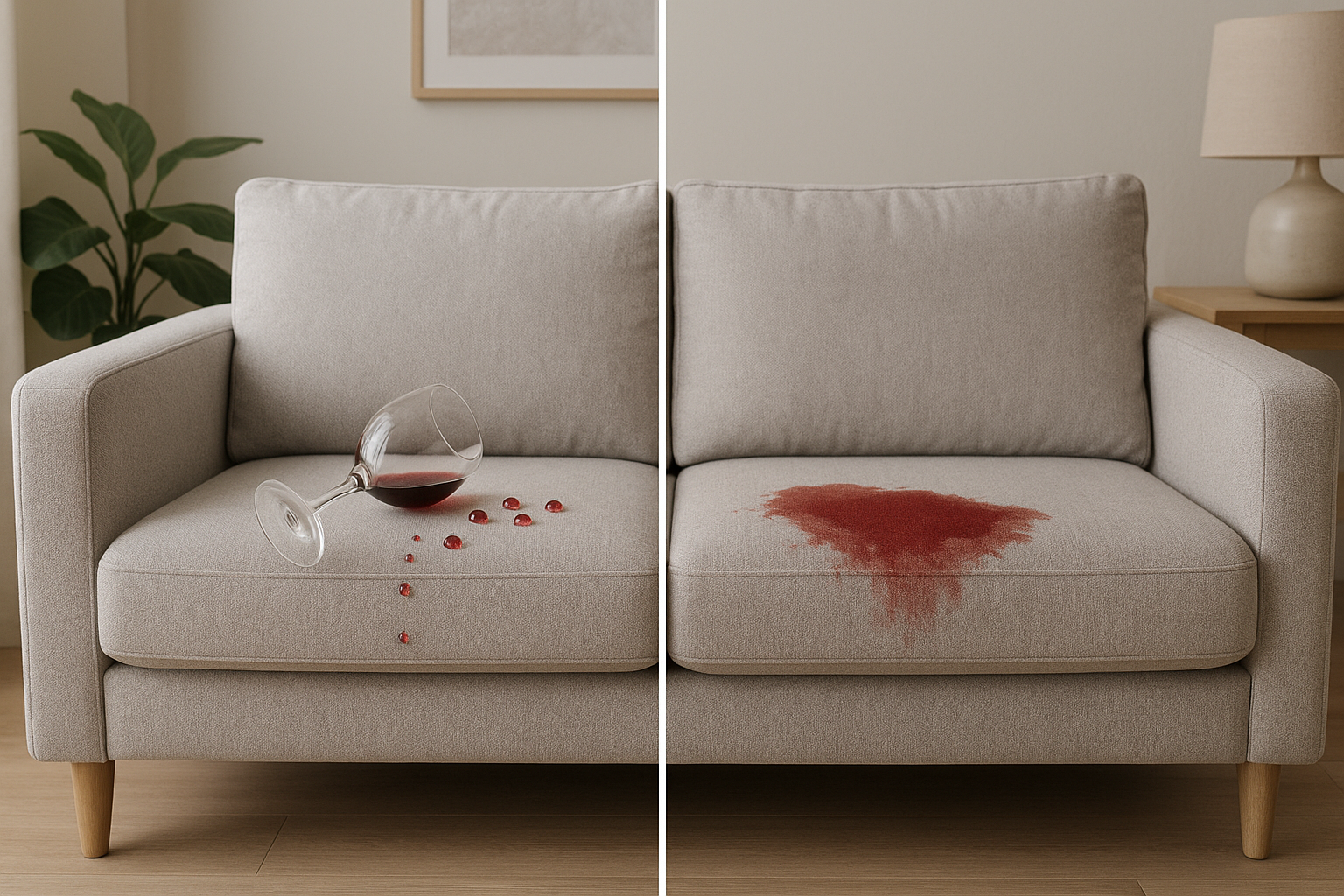 Canapé protégé contre les taches - MaxPropre