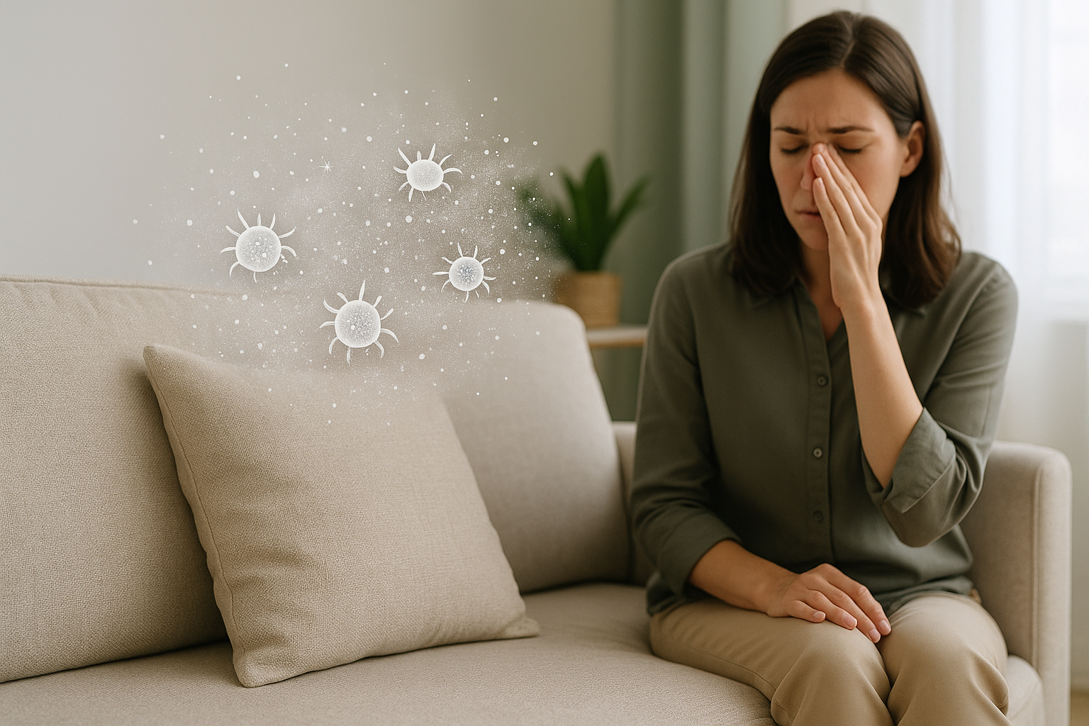 Canapé propre et confortable - entretien régulier