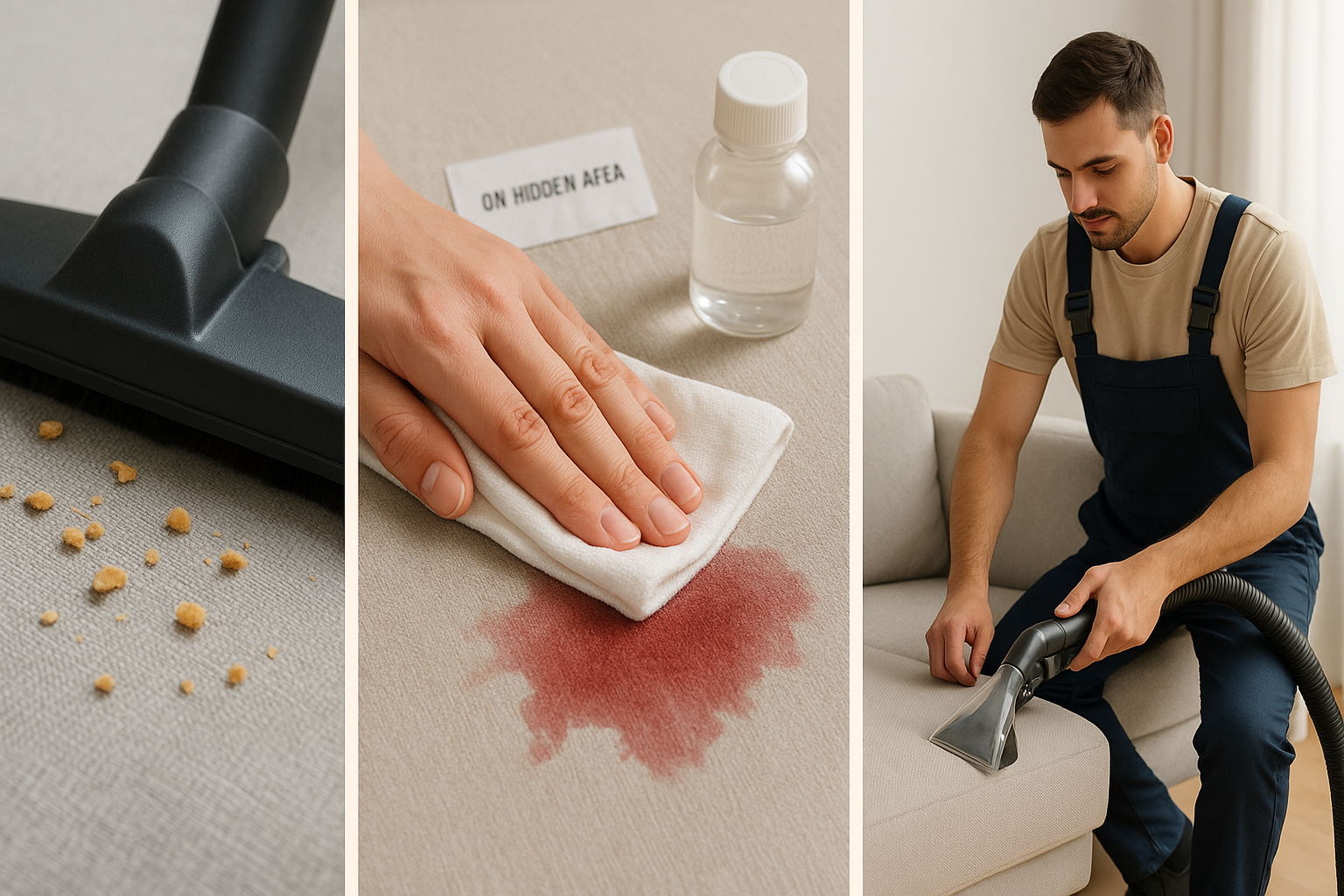 Fréquence de nettoyage canapé - calendrier d'entretien