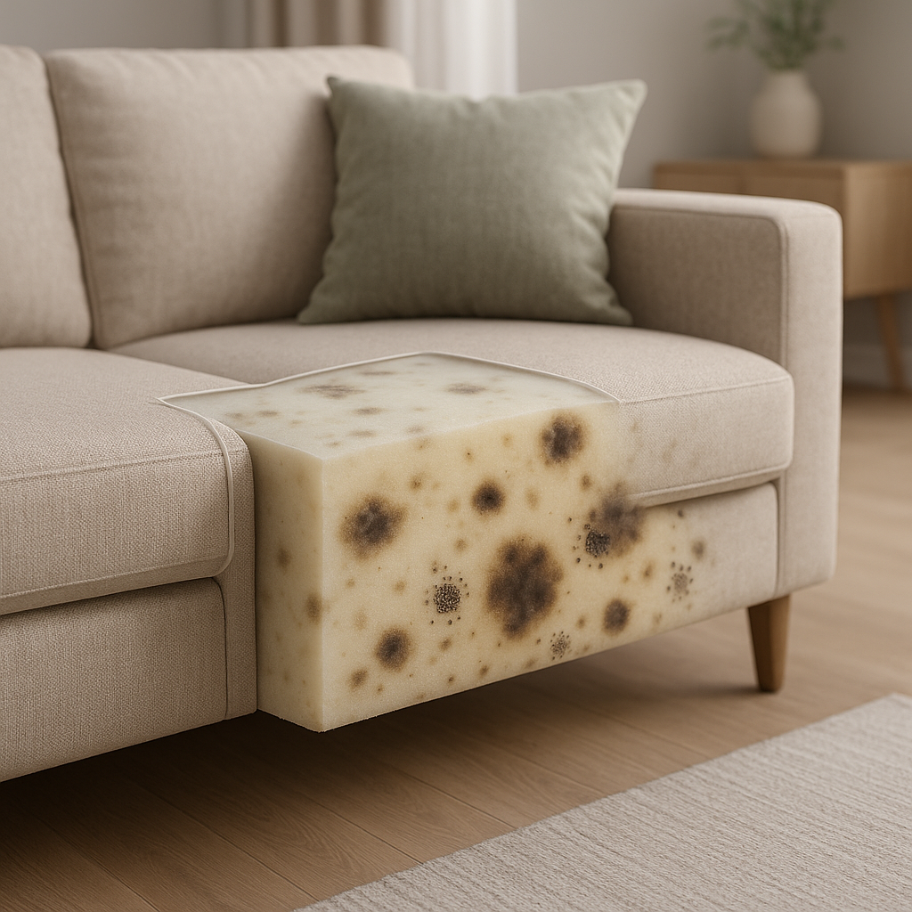 Canapé humide causes odeur