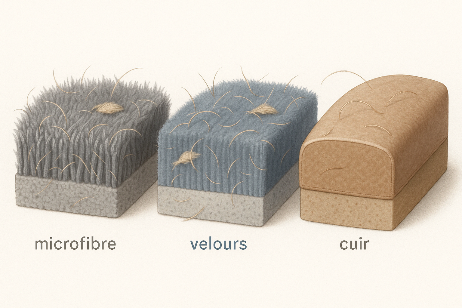 Poils d'animaux sur canapé - solutions rapides