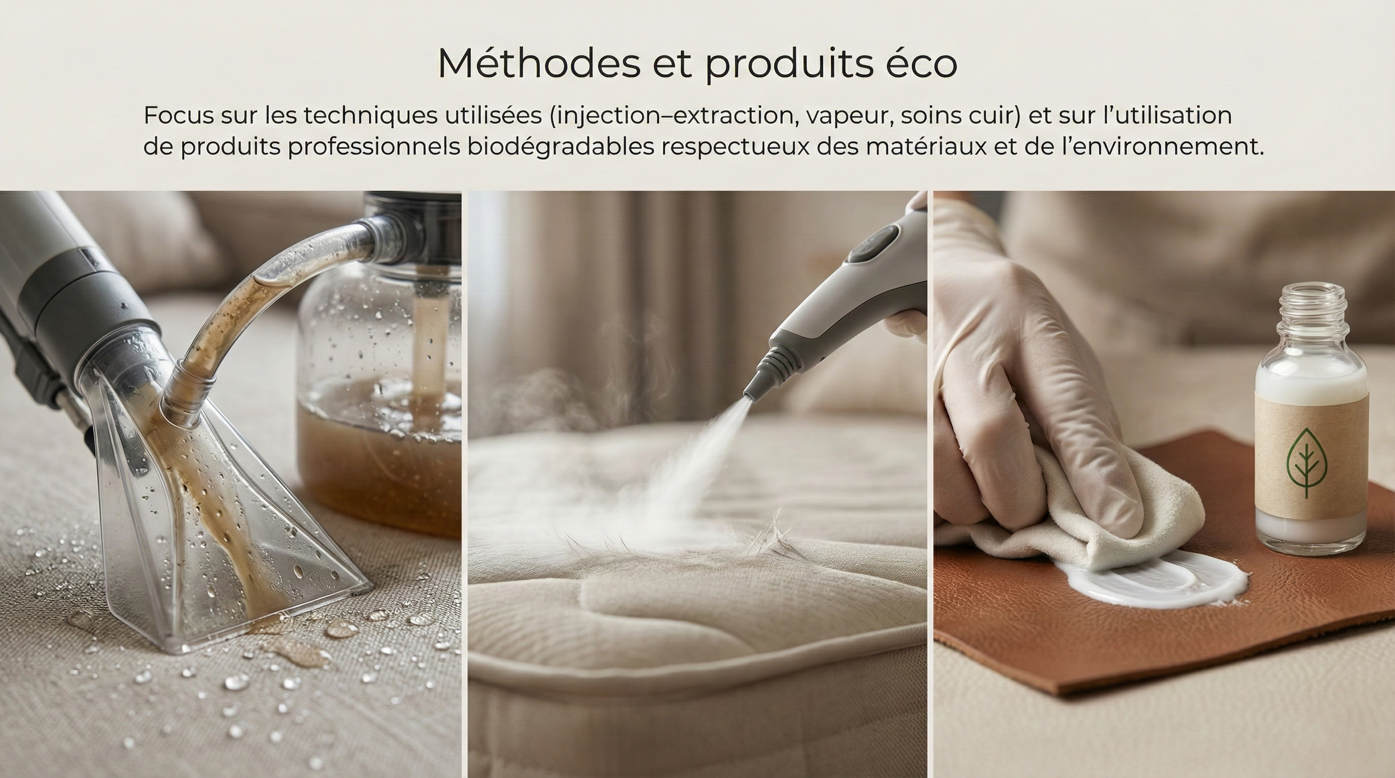 Processus d'intervention MaxPropre - inspection, dépoussiérage, injection-extraction