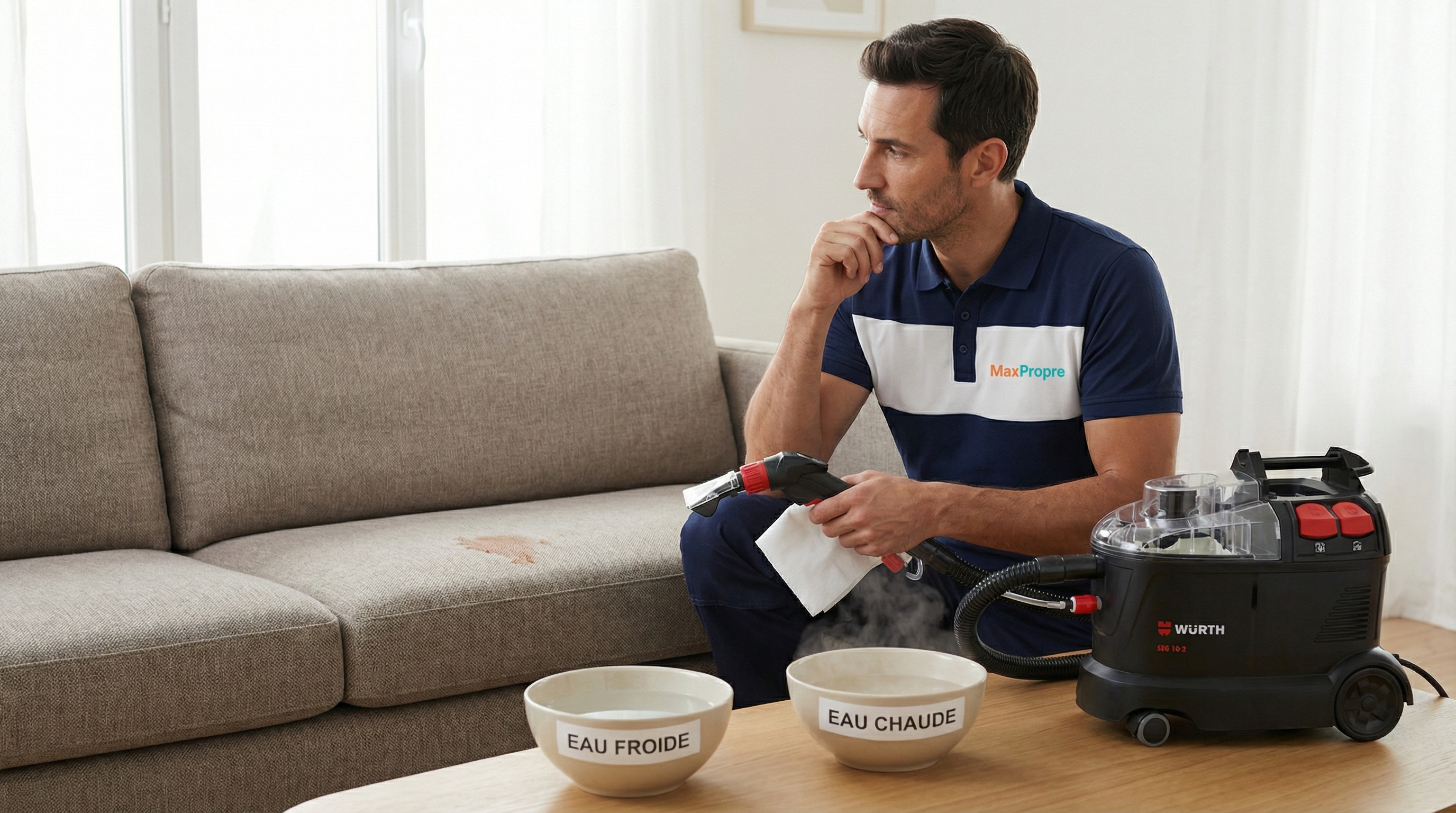 Choisir eau chaude ou froide pour nettoyage - conseils MaxPropre
