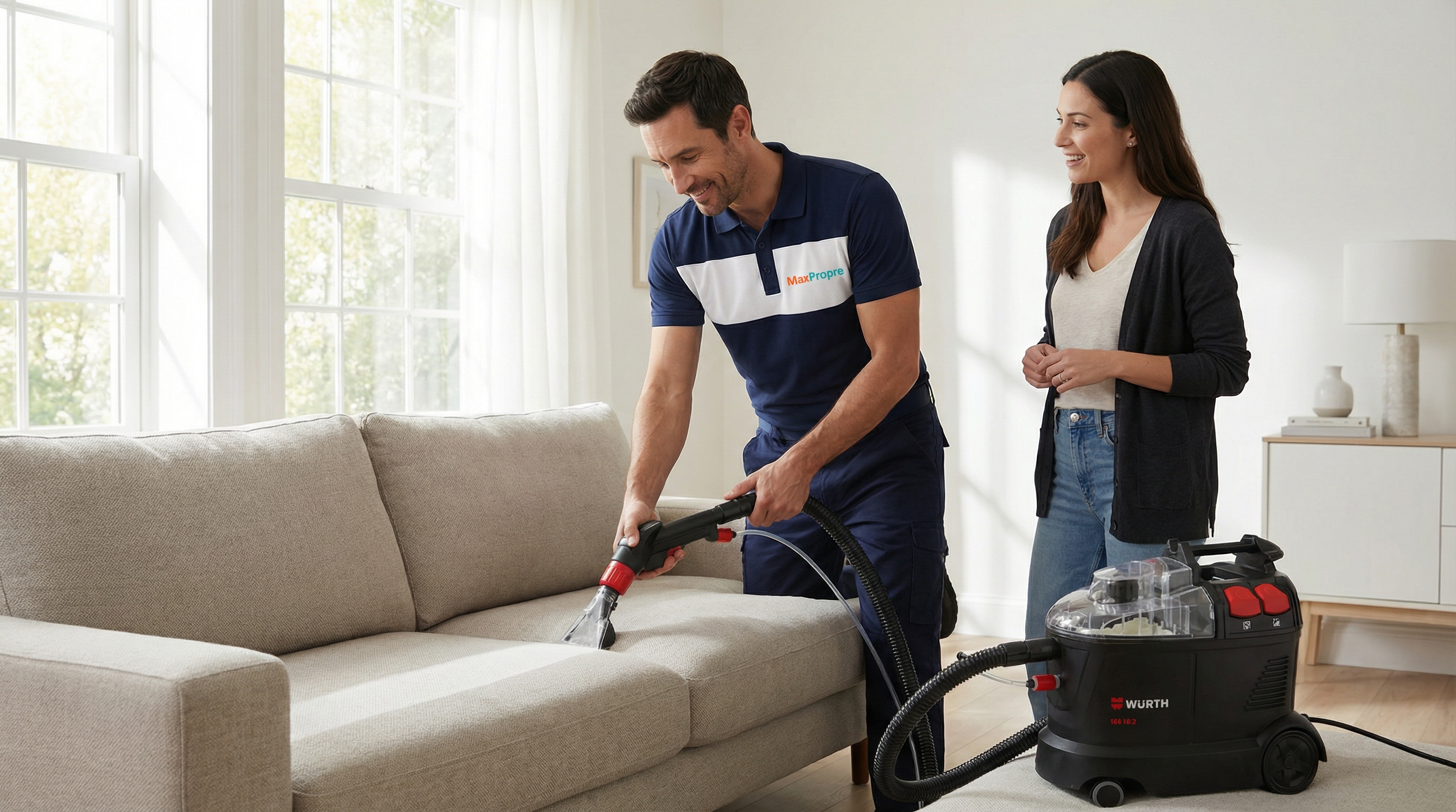 Cire pénétrée dans le rembourrage - quand appeler un pro